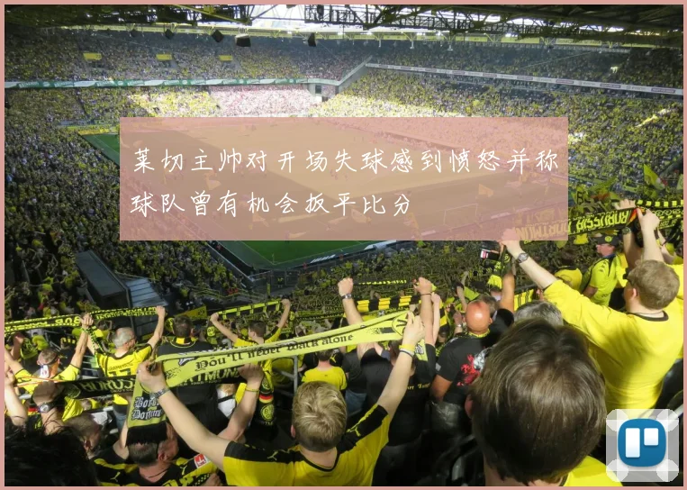 莱切主帅对开场失球感到愤怒并称球队曾有机会扳平比分